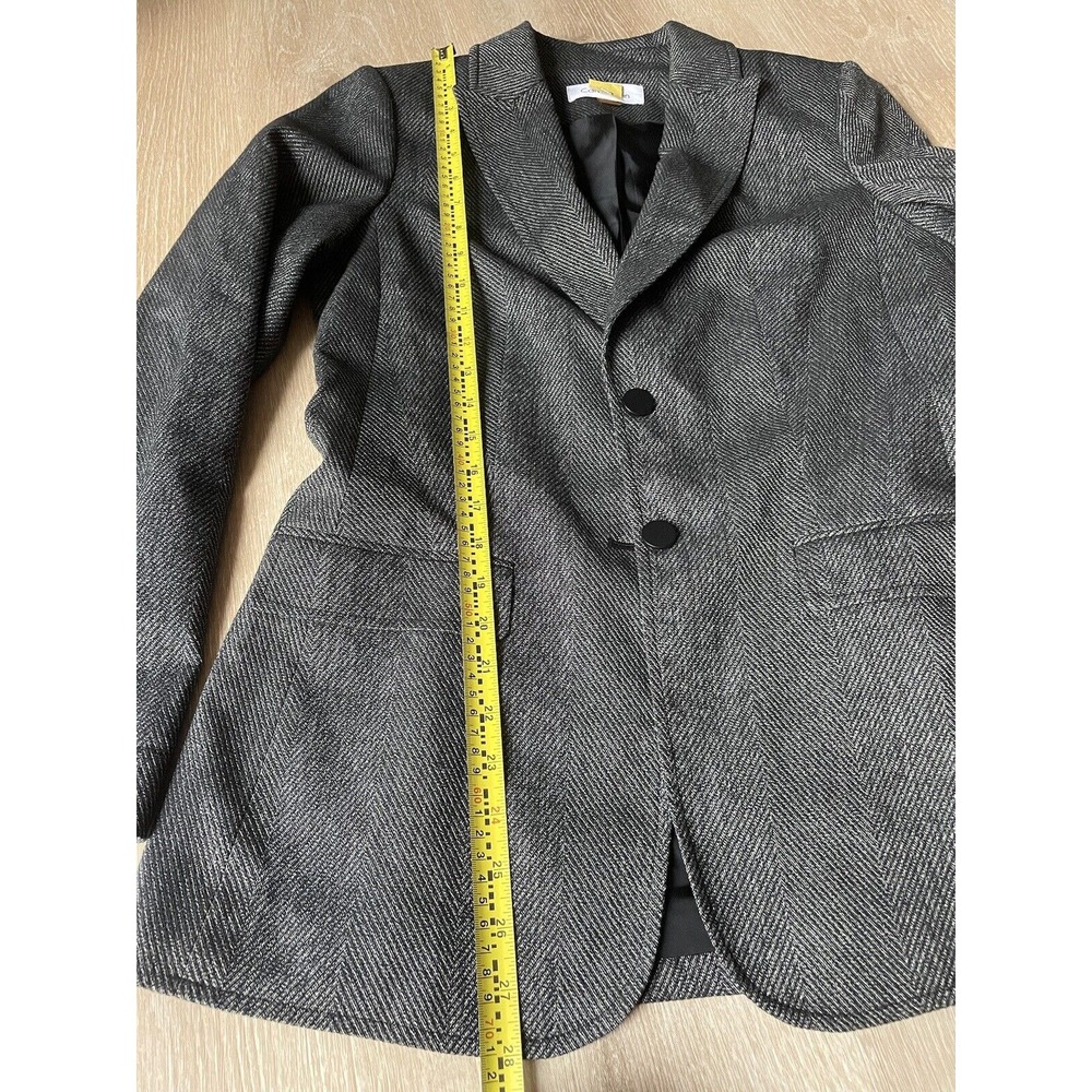 Calvin Klein Women's Blazer Size 6‎ Suit Jacket Two Button Gray Modern Career - Picture 15 of 16